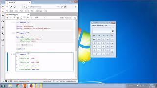 Windows calculator automation demo with RobotLab