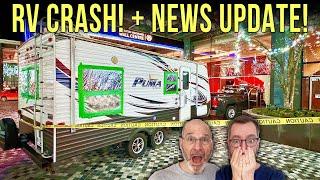 We saw an RV CRASHand ended up ON THE NEWS!