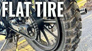 Flat Tire on my Royal Enfield Classic 350 !