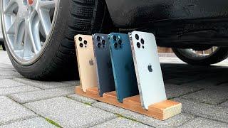 4x iPhone 12 Pro vs CAR  (13min Crushing Compilation)