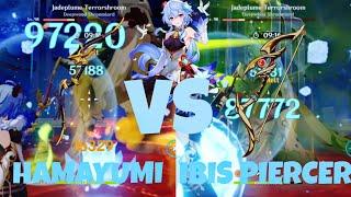 Hamayumi vs Ibis Piercer, Which is Better for Ganyu? | C0 Ganyu Melt Genshin Impact Spiral Abyss 3.7