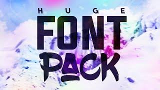 HUGE Font Pack (includes 100 Fonts) w/FREE DOWNLOAD