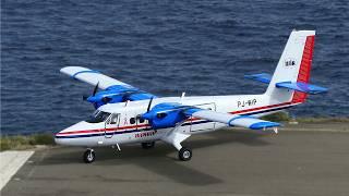 World's shortest runway - Twin Otter STOL at Saba