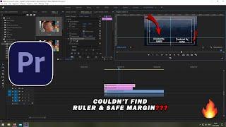 How to Use RULER & SAFE MARGIN in PREMIER PRO Tutorial 2023 | 