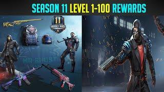 Season 11 Royale Pass 1-100 All Rewards Leaks Pubg Mobile