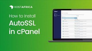 How to Install AutoSSL in cPanel