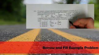 Borrow and Fill Example Problem for PE Exam Review in Civil Engineering - Geotechnical