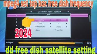 dd free dish satellite setting | mpeg4 set top box settings | mpeg4 set top box free dish frequency