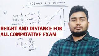 Height and Distance//Height and distance for compatative exam//Height and distance