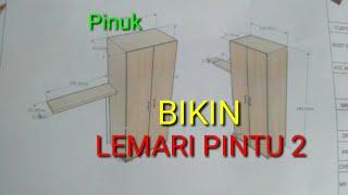 Cara membuat lemari 2 pintu || Ukuran: P: 120cm x L: 60cm x T: 180cm