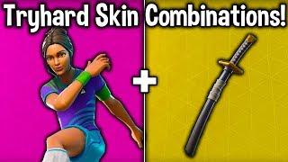 10 TRYHARD SKIN COMBINATIONS in SEASON 7! (Fortnite Tryhard Combos)