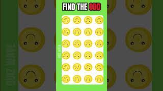 Find The Odd Emoji Out | S42d  #emoji#shorts#howgoodareyoureyes