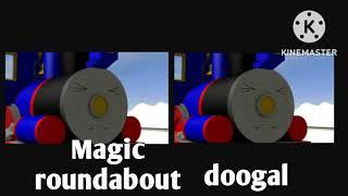 train chase Magic roundabout vs doogal trainz