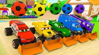 Bingo Song + Wheels on the Bus |  Soccer Balls | Baby Nursery Rhymes & Kids Songs Wheel Craft City