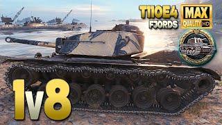 T110E4: Thriller on map Fjords - World of Tanks