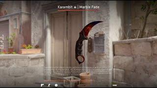 Karambit Marble Fade looks good on CS 2