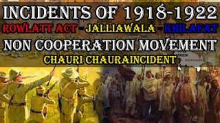 Modern History Series (26): Rowlatt act, Jalliawala, Khilafatnon, NCM, Chauri Chaura Incident