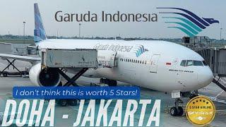 The Garuda Indonesia B777-300ER | New Flight Doha - Jakarta | Garuda Economy Class | Trip Report