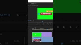 How to Remove Green Screen in Premiere Pro #premierprotutorial #greenscreen #ultrakey #videoediting