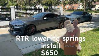 How to install RTR lowering springs on a 2024 Ford mustang