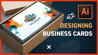 How to Design BUSINESS CARDS with Illustrator CC 2019