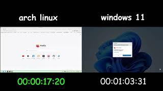 windows vs linux user installing a web browser