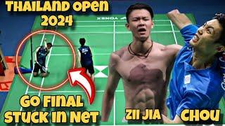 On Fire‼️Thailand Open 2024 | Lee Zii Jia (MAS) vs Chou Tien Chen (TPE) | Go tu Final stuck in Net!