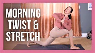 15 min Morning Yoga TWIST & STRETCH - ALL LEVELS Energizing Flow