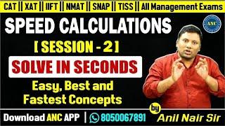  Live ( in English ) :- Speed Calculations -2 | Concepts & Tricks | Anil Nair| CAT-25,SSC-CGL,Bank