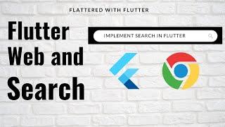 Flutter Web and Search | Implement search in Flutter Web | Search in Flutter Web@aseemwangoo#flutter