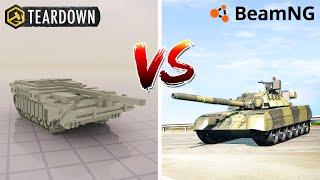 Teardown TANK vs BeamNG Drive TANK