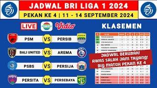 JADWAL BERUBAH! Jadwal Liga 1 2024 Pekan Ke 4 - PSM vs Persib - Liga 1 Indonesia 2024