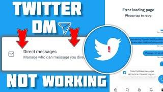 Twitter Direct Messaging Not Working Today on Android || Fix DM Issue on Twitter