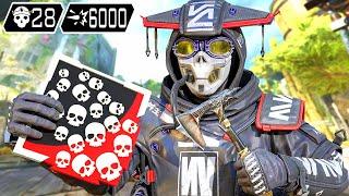 INSANE BLOODHOUND 28 KILLS & 6000 DAMAGE (Apex Legends Gameplay)