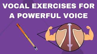 Vocal Exercises For A Powerful Voice (With a Straw)