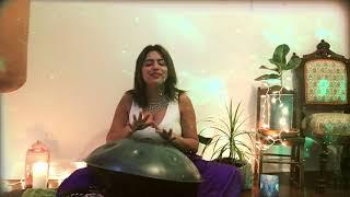 soothing mantra on a handpan by Astha Chawla (Bhagavan Das inspired Sri Krishna Arati) #AsthaSings