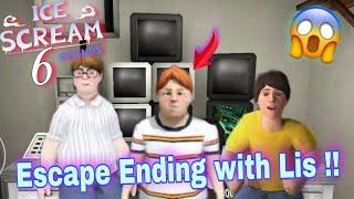 Ice Scream 6 Escape Ending With Lis !! || Ice Scream 6 Trailer || Ice Scream 6