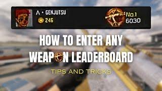 How To Easily Enter Weapon Leaderboard Cod Mobile