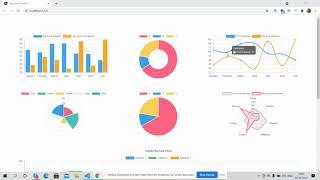 Angular 12 PrimeNG Chartjs | Bar Chart | Line Chart | Doughnut Chart | Polar Chart | Pie Chart Demo