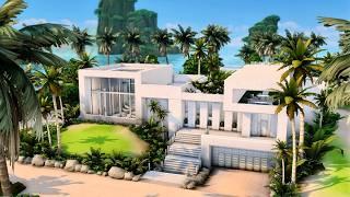 Tour Modern White Villa II Base Game II Te Sims 4 II No CC II Сучасна біла вілла