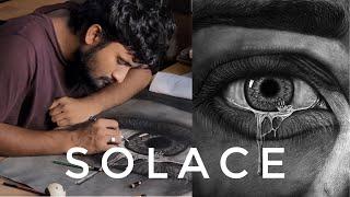 Eye Drawing - “Solace” - Time Lapse | By:- Adnan Ansari (Pencil Artist)