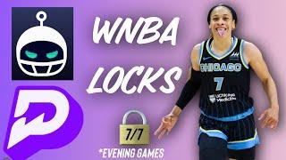 PRIZEPICKS WNBA SUNDAY *EVENING* 7/7/24 - BEST PICKS - CRAZY RUN +$1918 - FREE WNBA PICKS TODAY