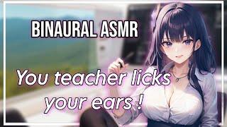 Dom Teacher ASMR - Kisses - Ear Licking - Binaural Audio