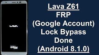 Lava Z61 FRP (Google Account) Lock Remove Done (Android 8.1.0) Without PC Method