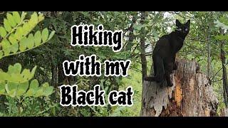 Hiking with my Black Cat in Arizona