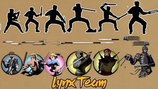 Enemy Weapons Vs Lynx Team Fight #shadow #shadowfight2 #gaming #ninjagaming Ninja gaming 8.0