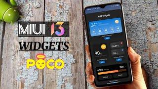 MIUI 13 Home Screen Widgets for Poco Devices | Activate MIUI 13 Widgets For Poco Phones