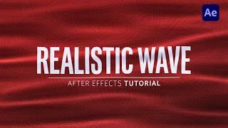 After Effects Realistic Fabric Wave Animated Tip Easy Tutorial