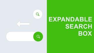 Expandable Search Box using HTML CSS and Jquery - Search Bar