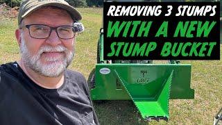 First Use & Review of a New Storm Wrecker HD Stump Bucket from @GoodWorksTractors #tractor #gwt